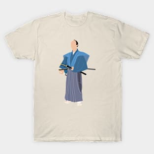 Historical Japanese Samurai Silhouette T-Shirt